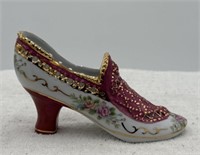 Limoges China Victorian style decorative shoe