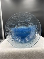 KIG Dining Ice blue 8.5? Pressed Glass Fruit