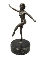 Art Deco Style Nude Bronze Figure