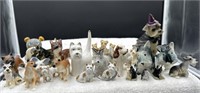 Lot of 25 miscellaneous dogs some porcelain