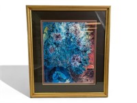 Marc Chagall Bouquet & Lovers Lithograph