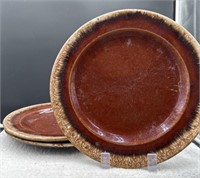 Group of 3 10 inch Hull Pottery Plates