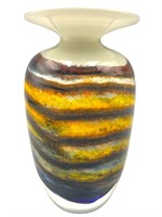 Micheal Nourot Glass Studio Art Glass Vase