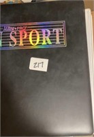 Binder w/ 44 Pages of NFL 90's Cards