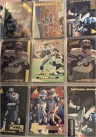 Binder of 20 Pages of 90s NFL STARS
