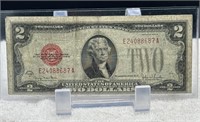 1928 red seal $2 bill