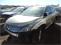 2006 Nissan Murano JN8AZ08W26W551589 Gold