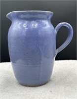 Pottery iced tea pitcher approx 8 inches