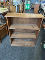 Vintage wooden bookcase case