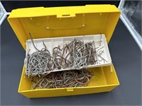 Box of fishing hooks
