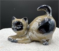 Siamese cat possibly porcelain