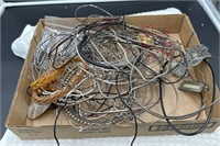 Box of costume jewelry mostly necklaces