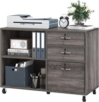 YITAHOME Wood File Cabinet, 3 Drawer