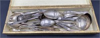 Grouping of plated flatware