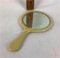 Ivory Pyralin handheld mirror