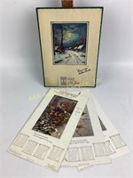 English 1914 Calendar Sunshine and Song Raphael