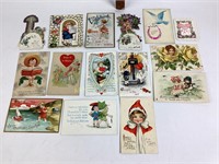 Postcards (15) Valentines Day Cards Early 1900’s
