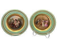 2 Signed Royal Vienna Hand Painted Plates