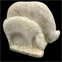 Primitively Carved Salt Stone Animal Sculpture