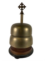 Enormous 22.5 Inch Early Brass Double Sanctus Bell
