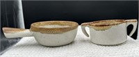 Drip pottery cup and bowl- bowl is mccoy