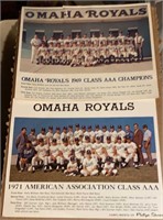 1969 and 1971 Omaha Royals Team Photos