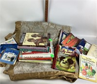 Large blanket, all types of cookbooks Hersheys,
