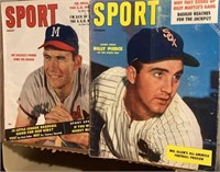 2 -1957 Sport Magazines - Joe Adcock & Bill Pierce