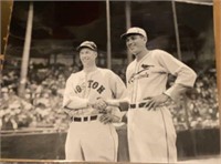 2 8x10 Photos - Indians / Red Sox. Dizzy Dean