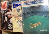 1980 & 82 Royals Programs & 1989 Indians Mag