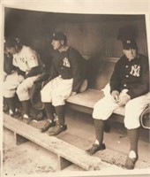 6x8" Lou Gehrig Bench Photo