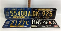 License Plates Michigan 1979 plate, Indiana Trail