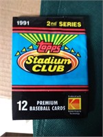 G) New, Sealed Topps Stadium Club Pack 1991
