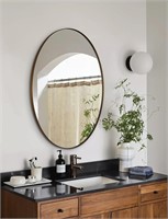 ANDY STAR Bronze 22x30 Oval Bathroom Mirror, Sturd
