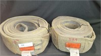 2) Preowned 20ft x 6" Lifting Straps Slings