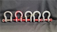Group Of 5 Large Chain Shackles - 6"