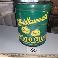 Metal Middleswarth Chip Can from Middleburg