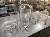 Lot of Clear Bev. Dispensers