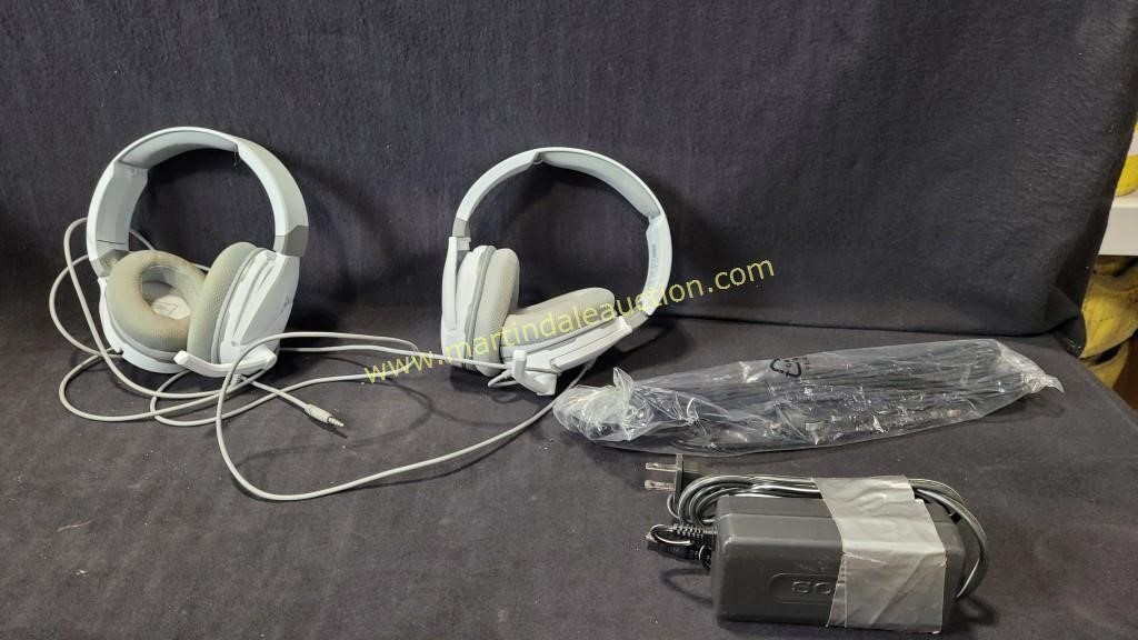 Turtle Beach Headphones & Misc Power Cords