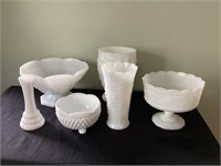 Assorted white Glass
