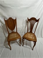 Unique Vintage Caned Chairs