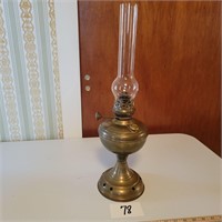 Brass Oil Lamp with Chimney