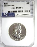 1963 Franklin PR69+ DCAM LISTS $5000 IN 69DC