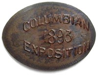 1893 Elongated Penny Columbian Exposition