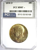 1970-D Kennedy MS67+ LISTS $5000