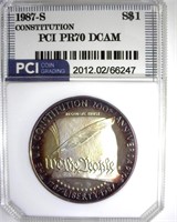 1987-S S$1 Constitution PCI PR70 DCAM