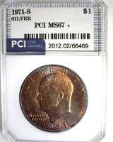 1971-S Ike MS67+ Lists $3150 Gold Tone