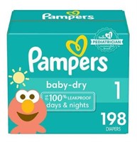 SEALED-Pampers Baby Dry Diapers Size1
