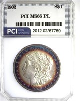 1902 Morgan MS66 PL LISTS $8550