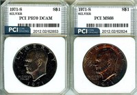 1971-S Silver Ike PR70 DCAM MS68 LISTS $7025